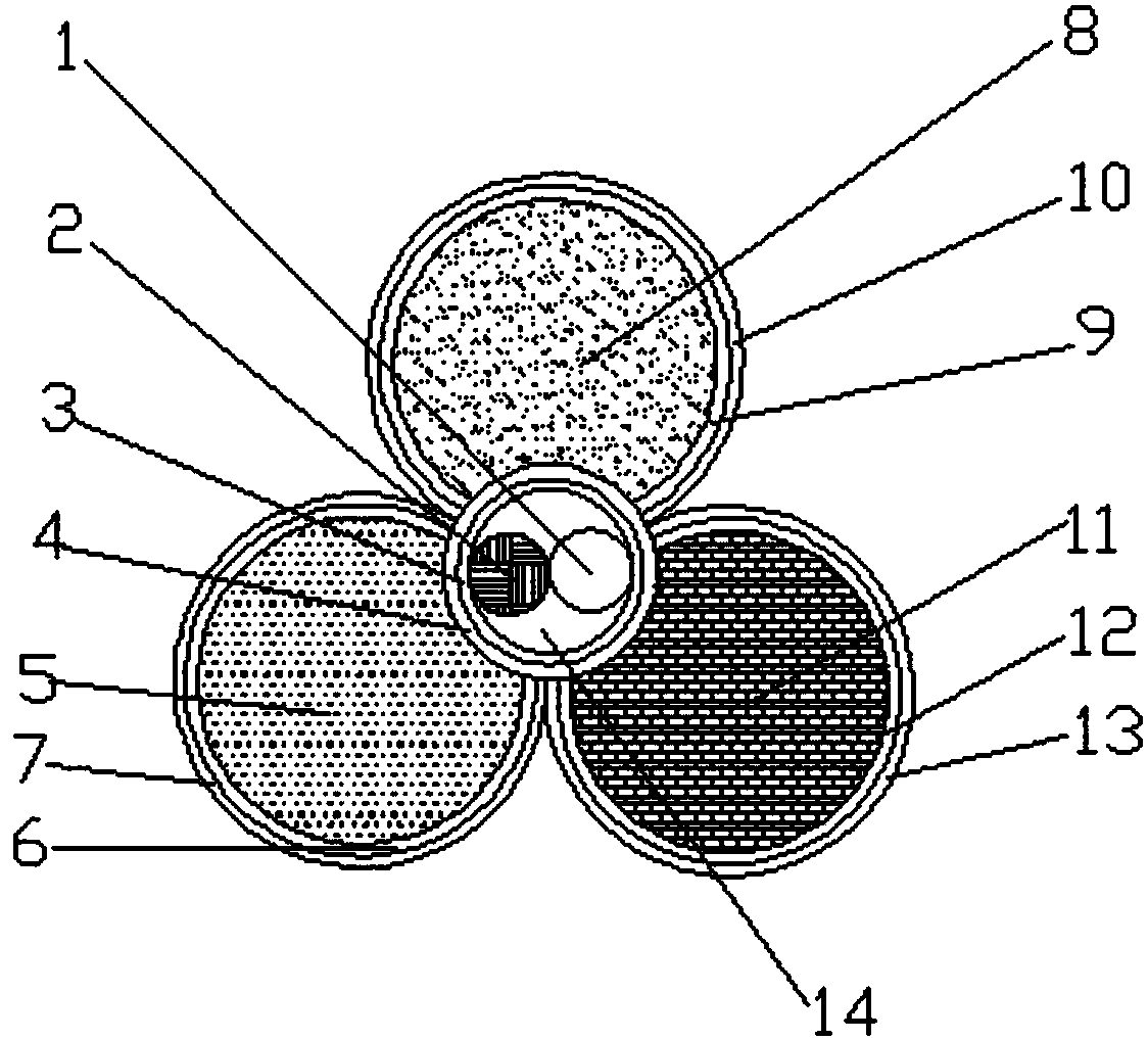 Flexible fiber for working garment of dredger operator