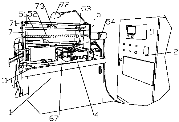 Horizontal high-frequency quenching machine