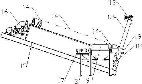 Down-flow preselection spiral classifier