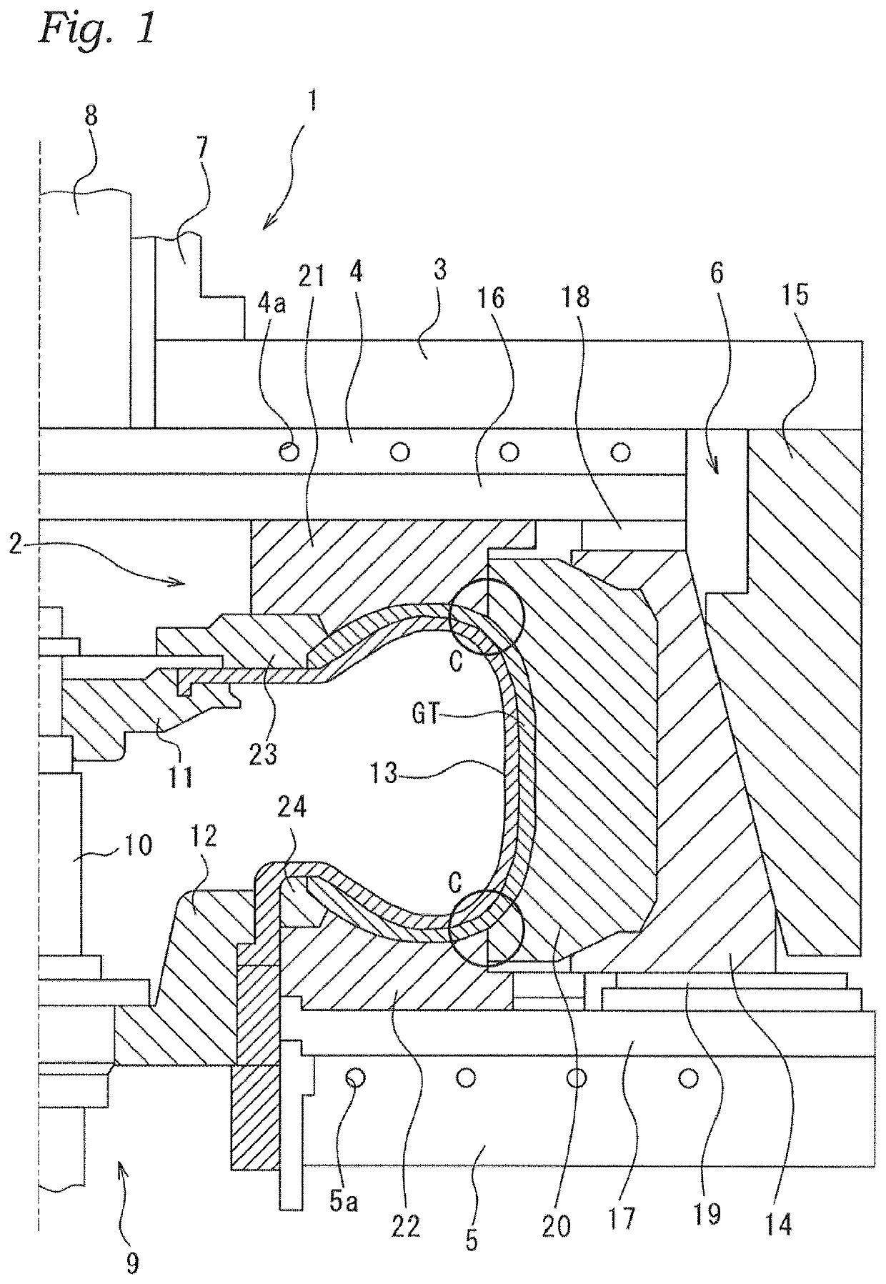 Tire vulcanization mold and pneumatic tire