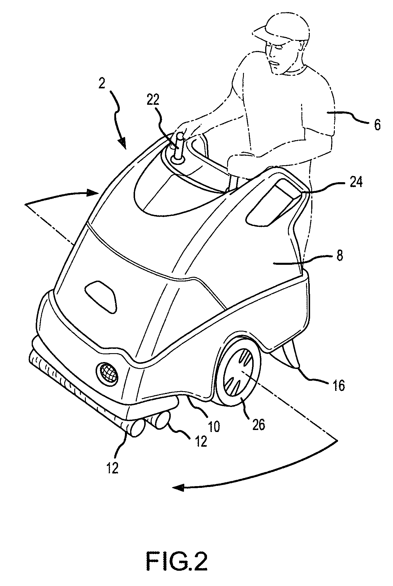 Floating deck for use with a floor cleaning apparatus