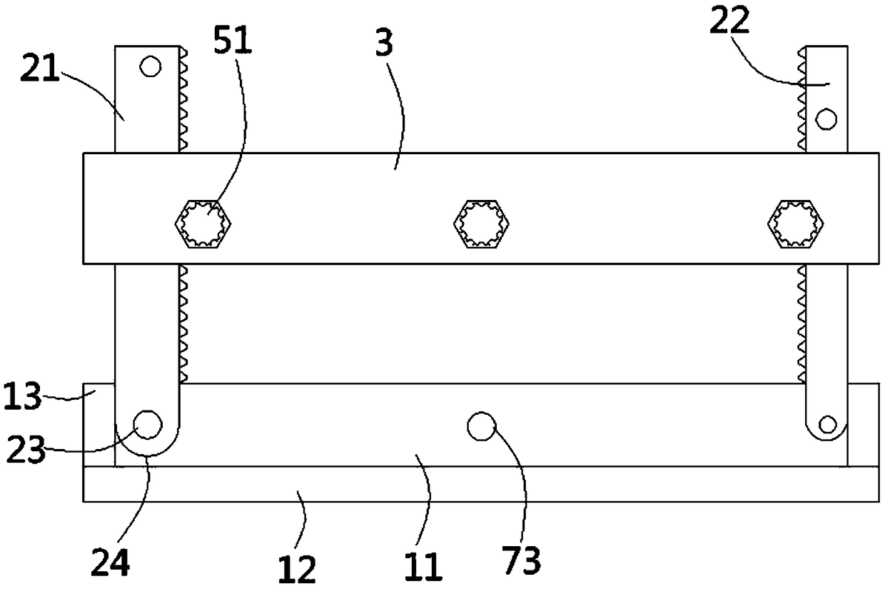 Improved positioning datum plate on woodworking sawing machine