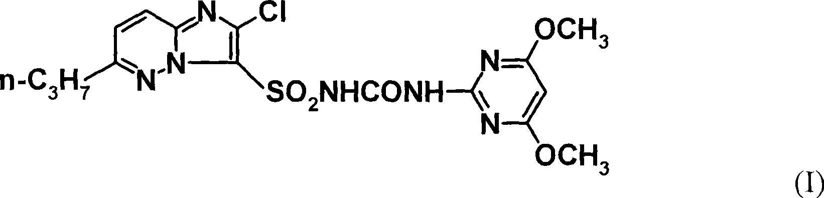 Herbicidal composition comprising a mixture of sulfonylurea herbicides