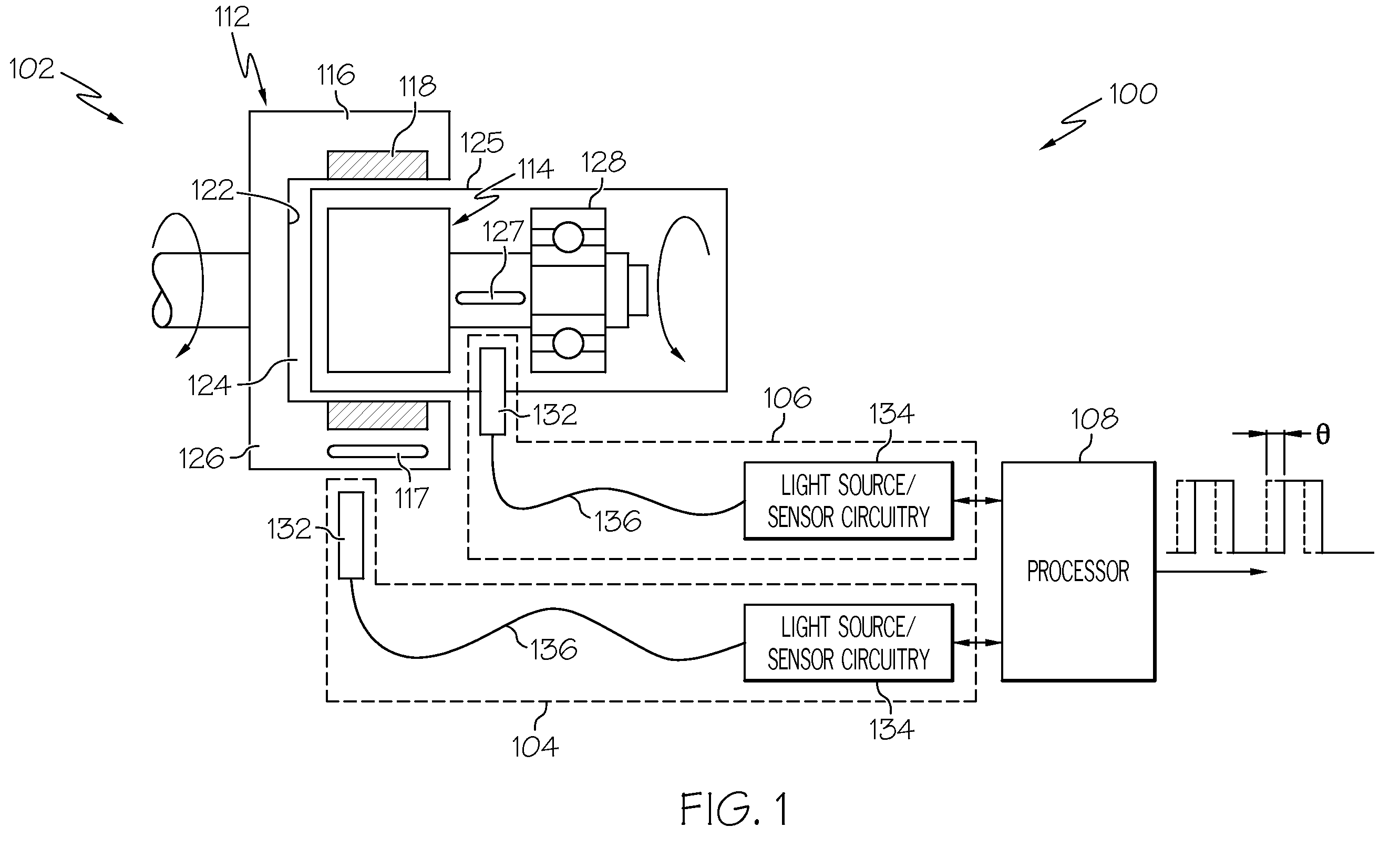 Non-contact torque determination system and method for a non-mechanically coupled rotating system