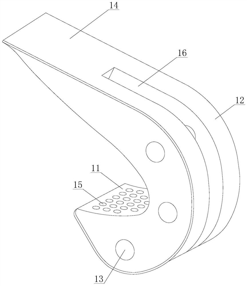 A traction device for horizontal high impacted central incisors