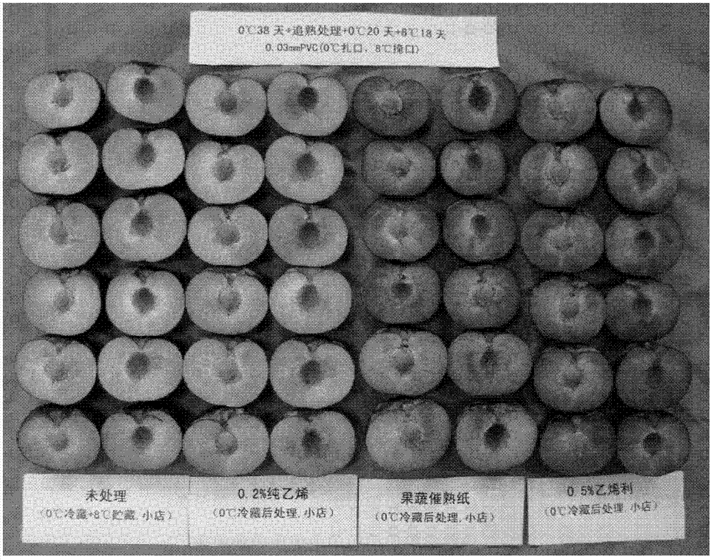 Method for reducing flavor loss of plum fruits in refrigeration