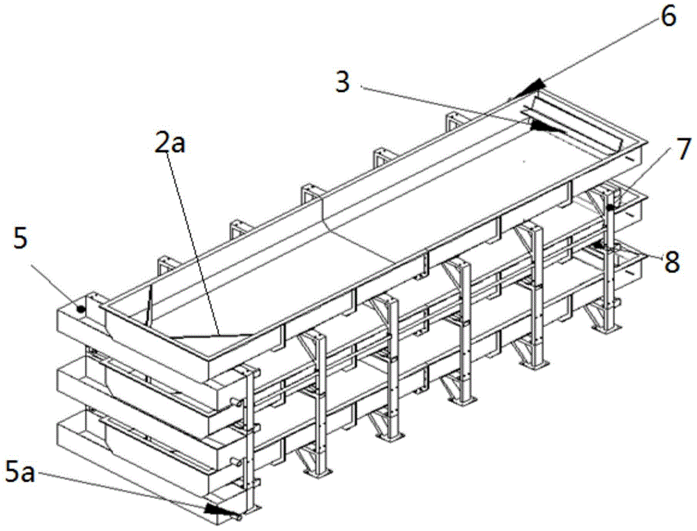 A stacked shelf type three-dimensional aquaculture device