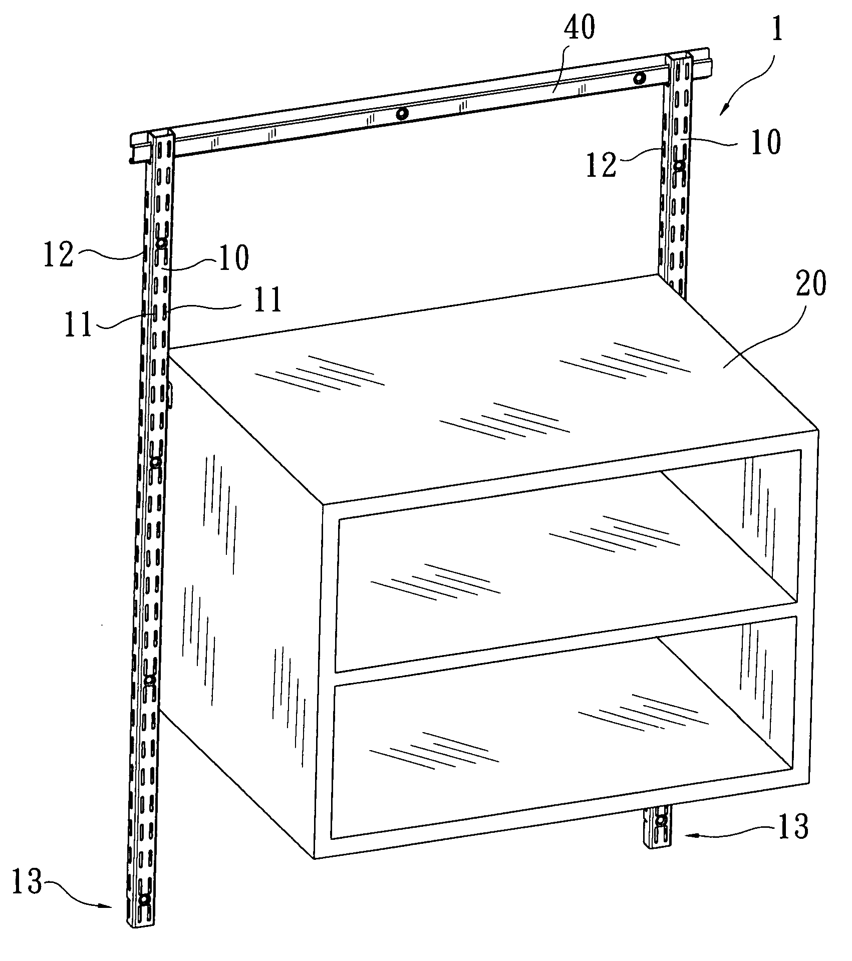 Wall-mount rack