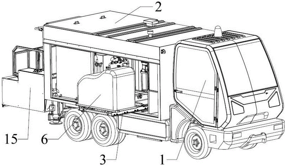 aircraft cleaning vehicle