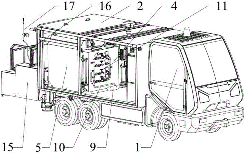 aircraft cleaning vehicle