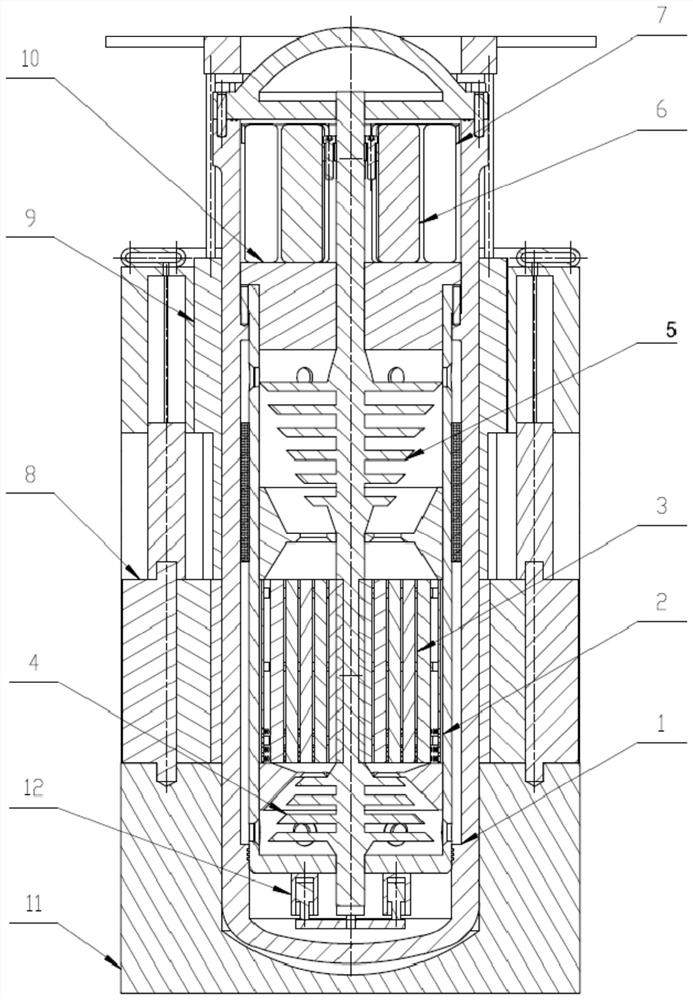 Integrated thermoelectric conversion reactor with turbine