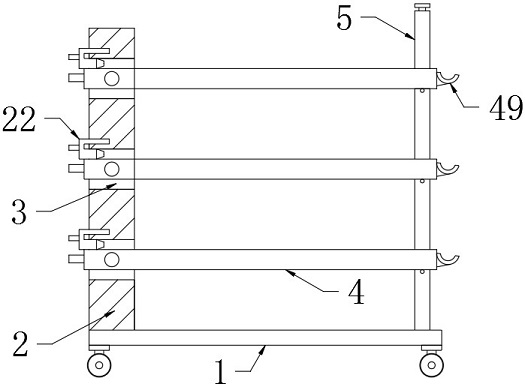 Pipeline placing rack for civil engineering