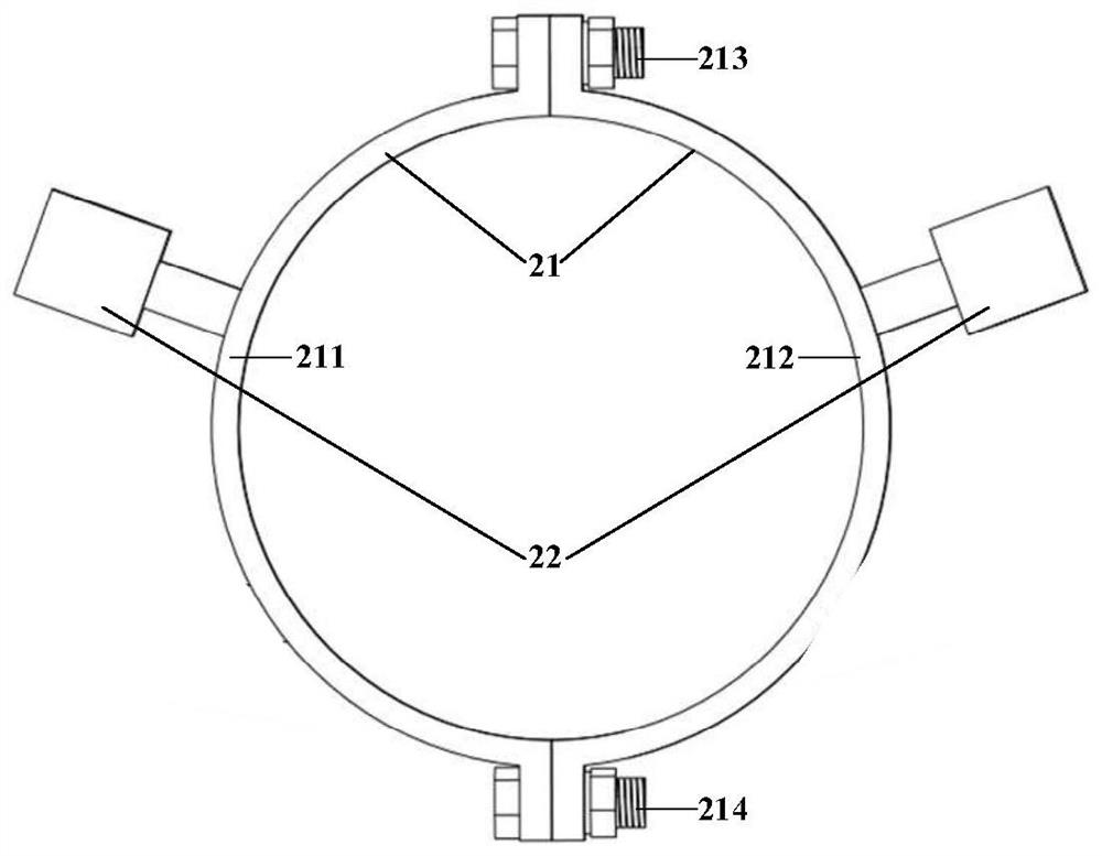 Subway buried metal pipeline corrosion optical fiber monitoring device and method