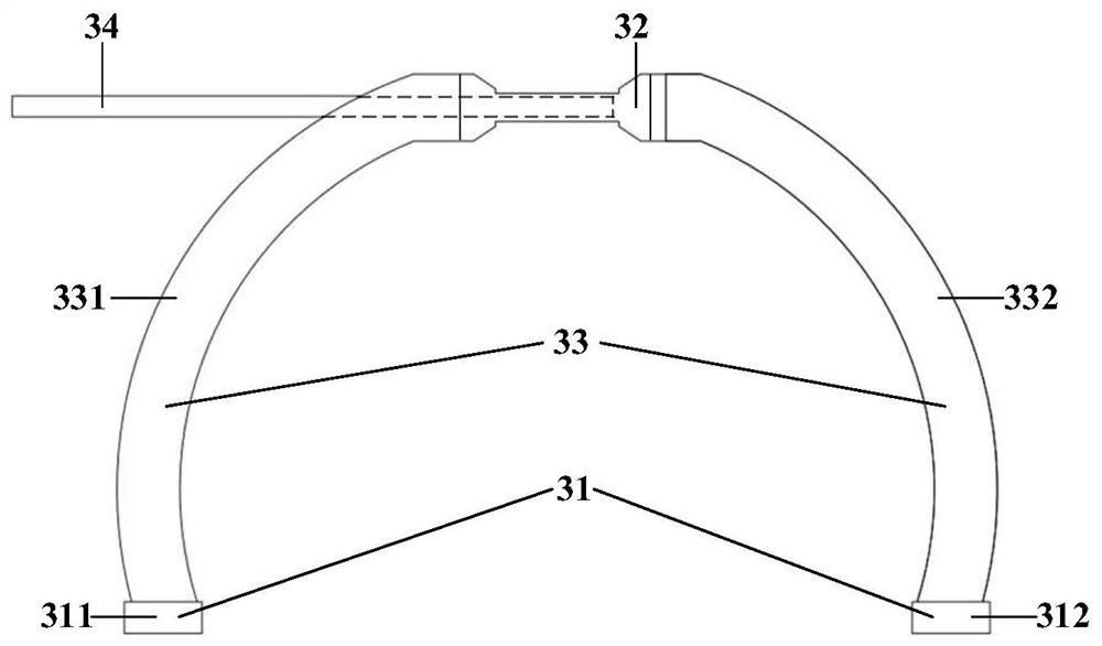 Subway buried metal pipeline corrosion optical fiber monitoring device and method