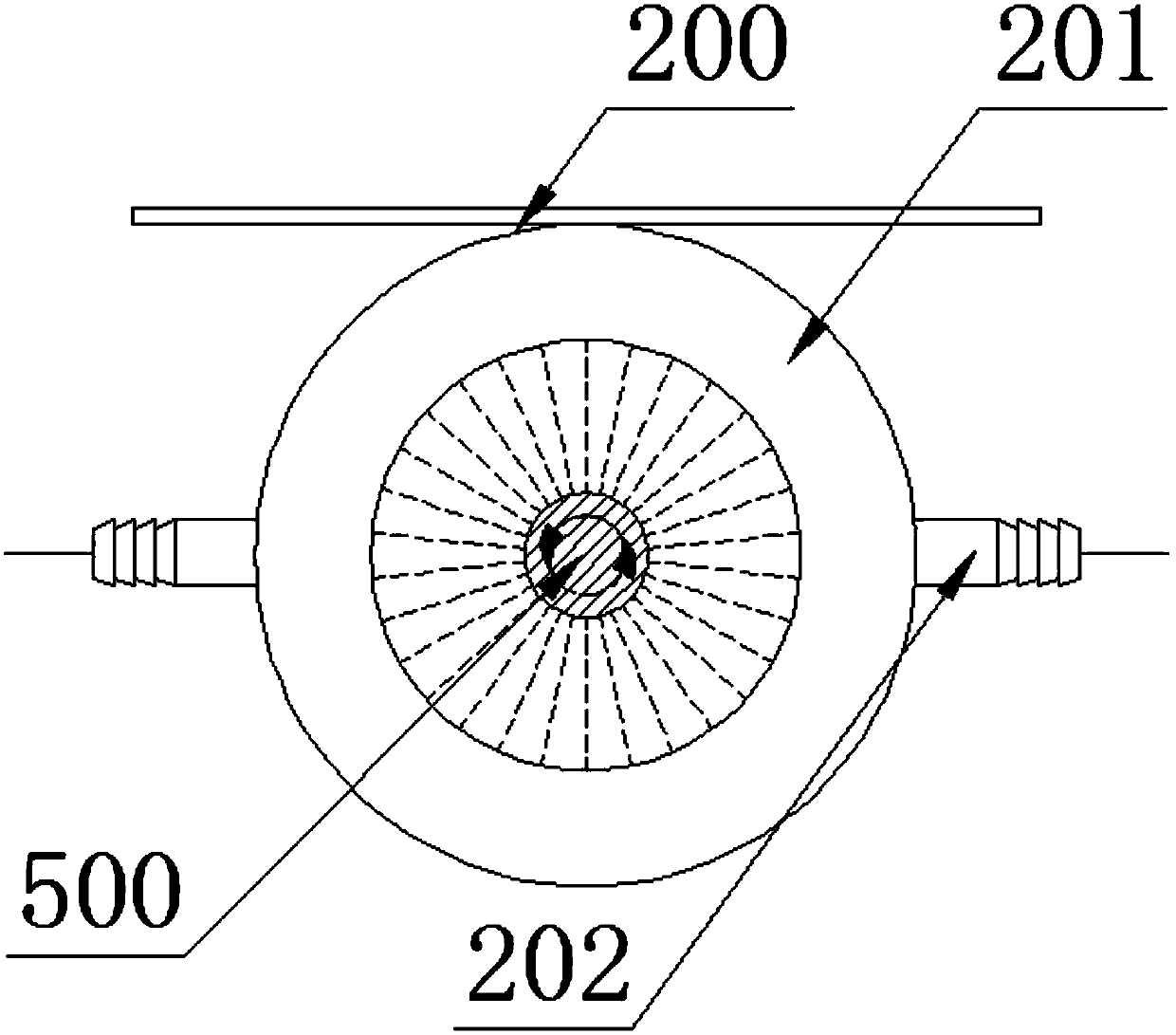 Spray quenching device and steel bar production line