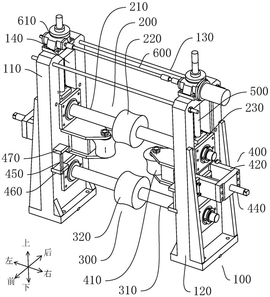 Vertical frame forming structure of stainless steel tube making machine