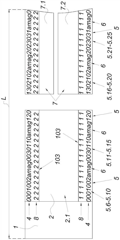 Coil made of a coiled metal strip having a marking, and use of said marking