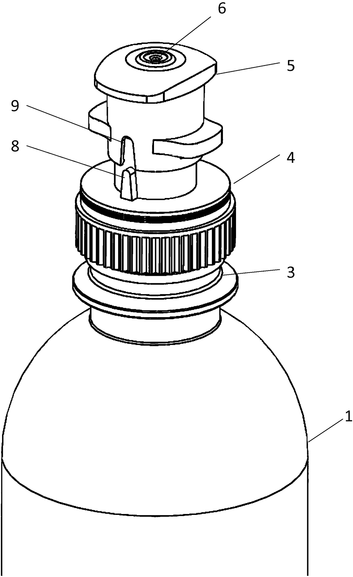 Dual function top of sports water bottle with mister and related sports water bottle