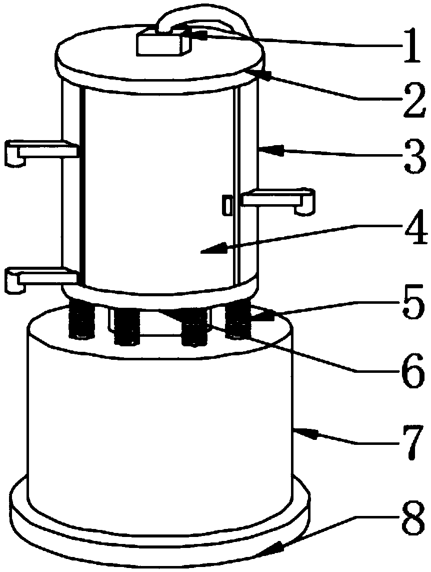 Mechanical part cleaning device