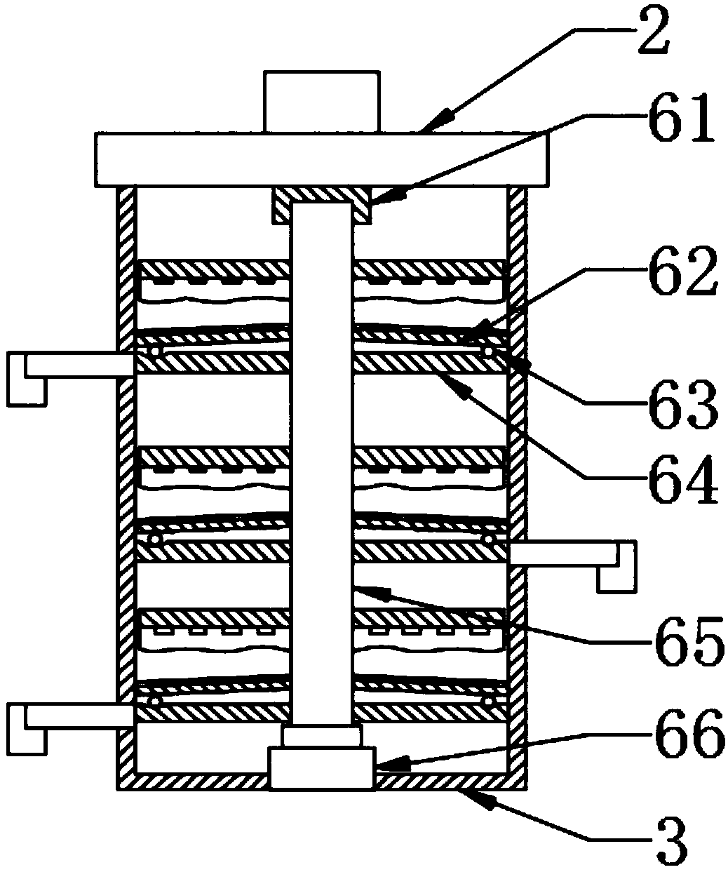 Mechanical part cleaning device