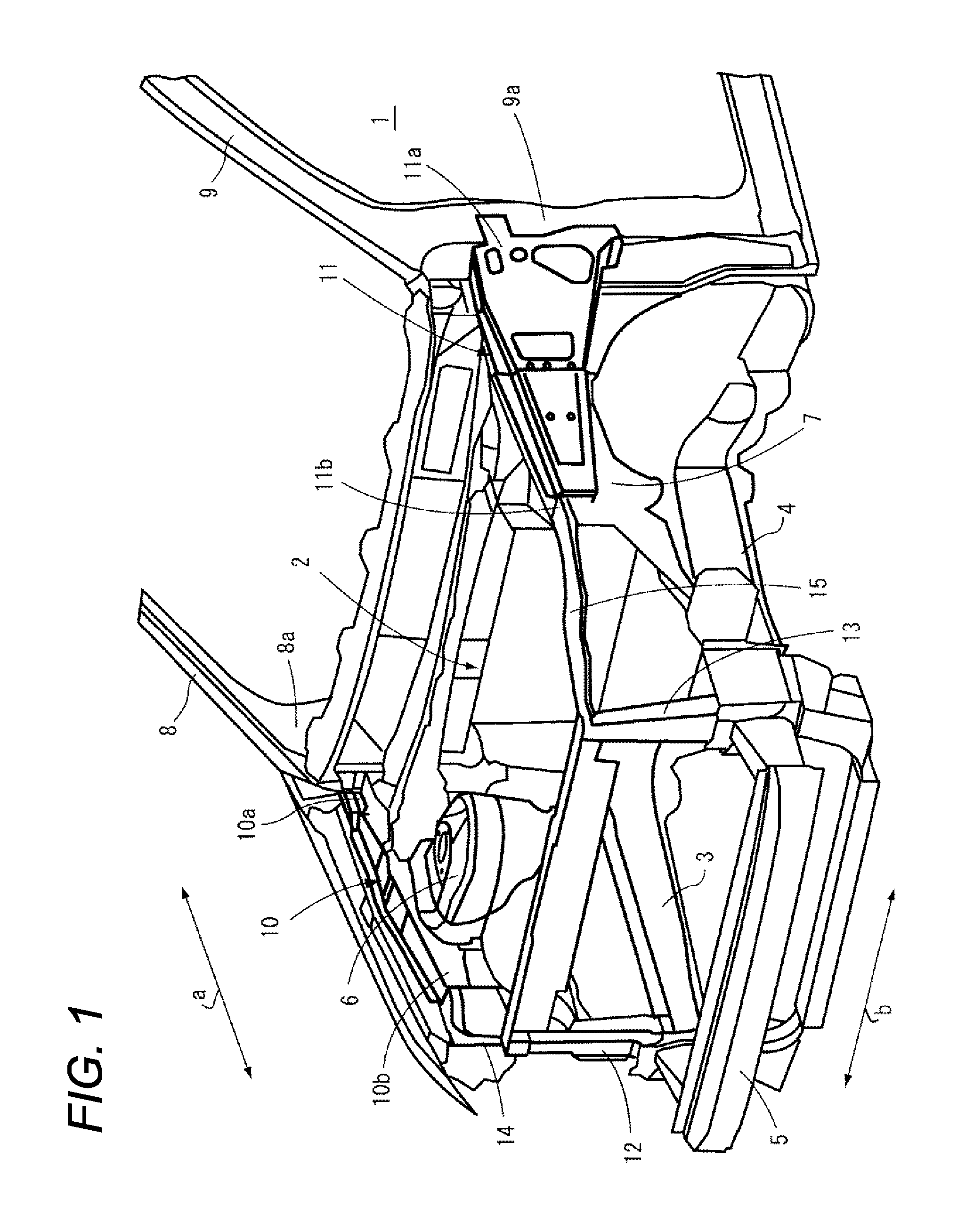 Front part body structure of vehicle