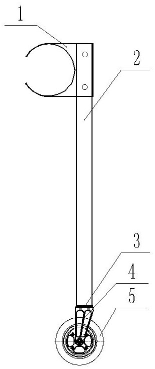 Solar unmanned aerial vehicle falling-off type auxiliary supporting structure and method