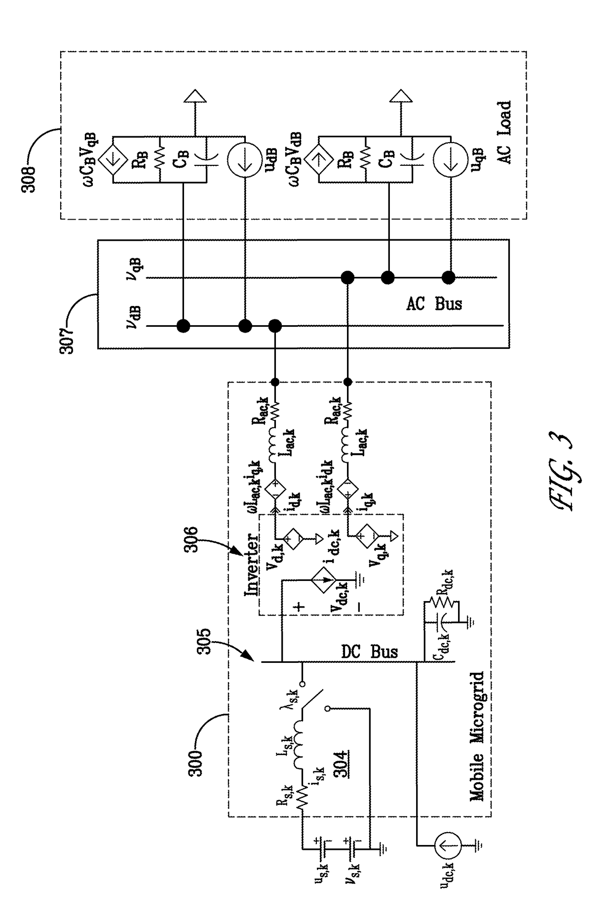 Nonlinear power flow control for networked AC/DC microgrids