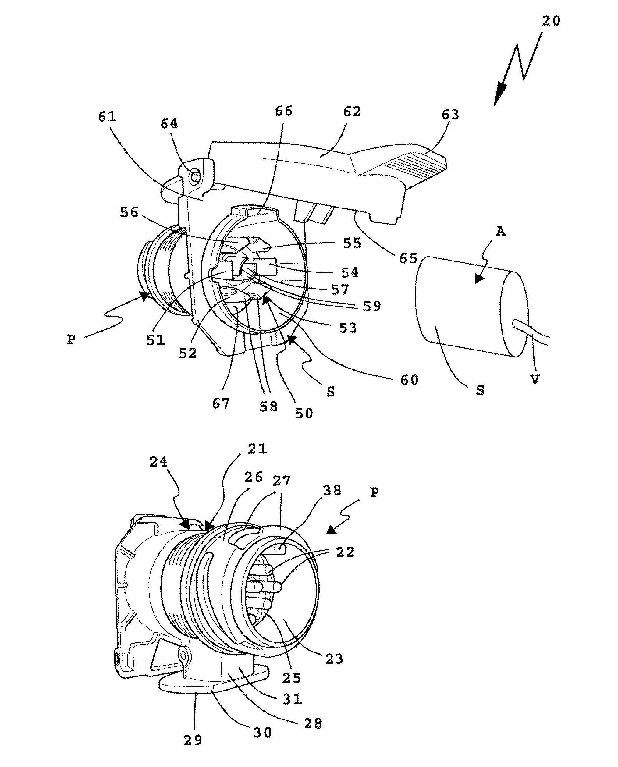 Adapter for a socket of a trailer coupling