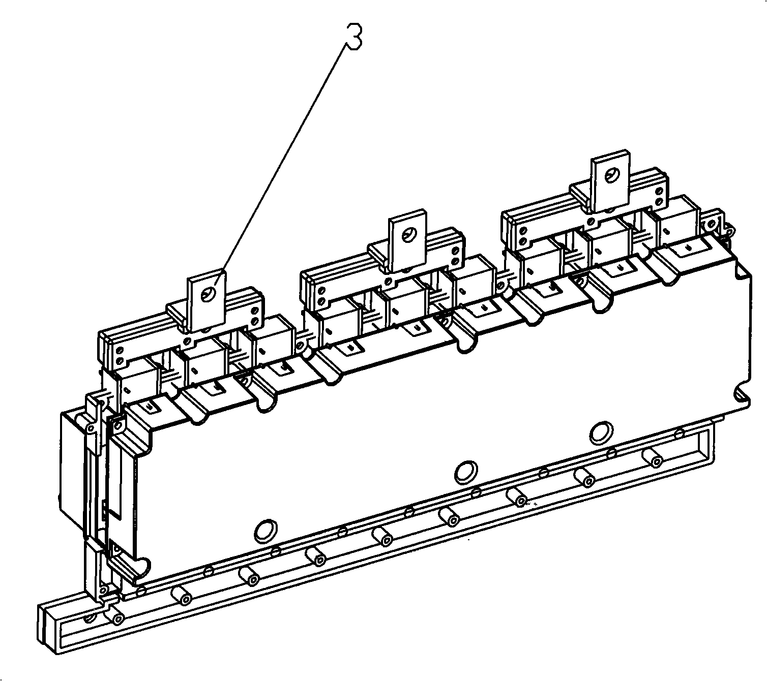 Multi-meter position electric energy metering device