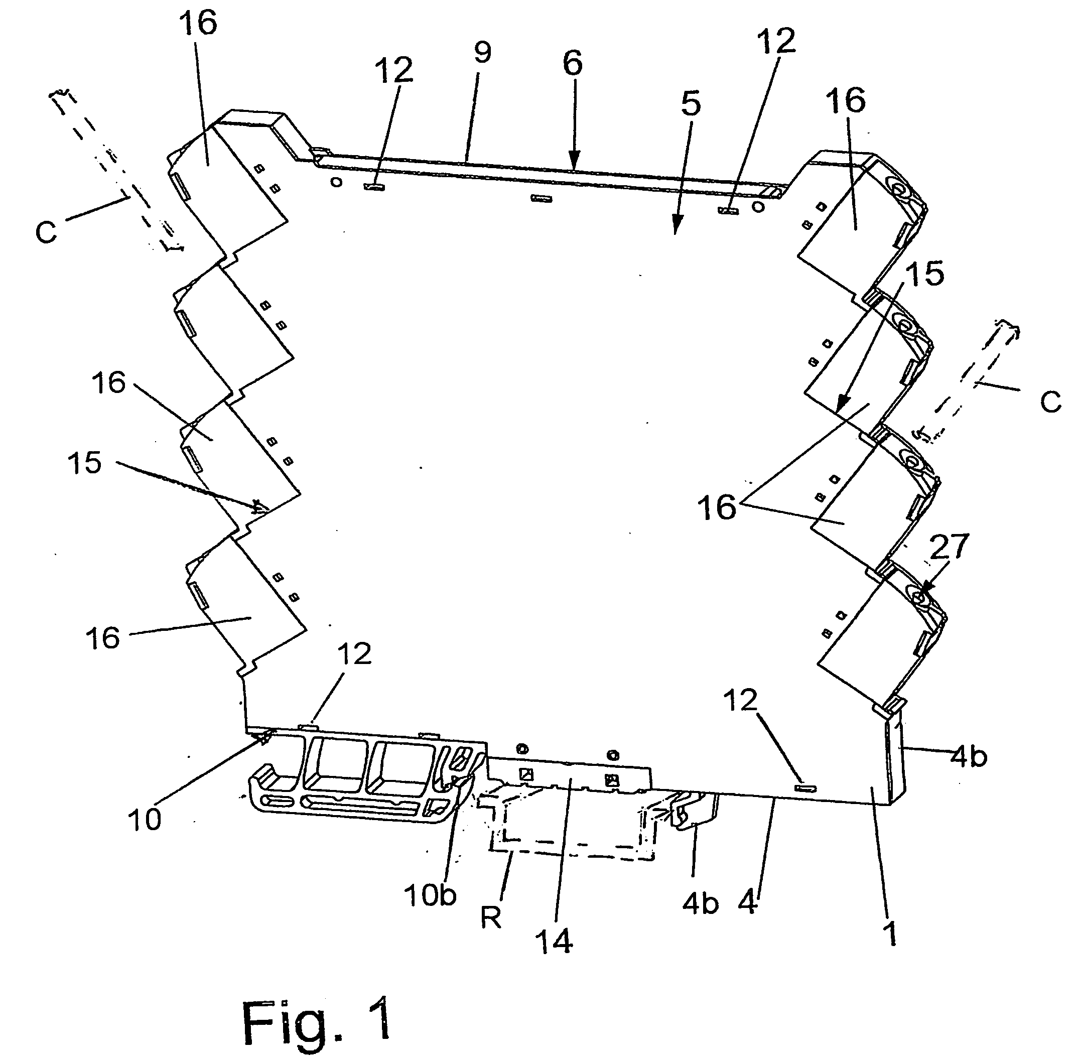 Electronic housing with a conductive plate, and method for manufacturing the same