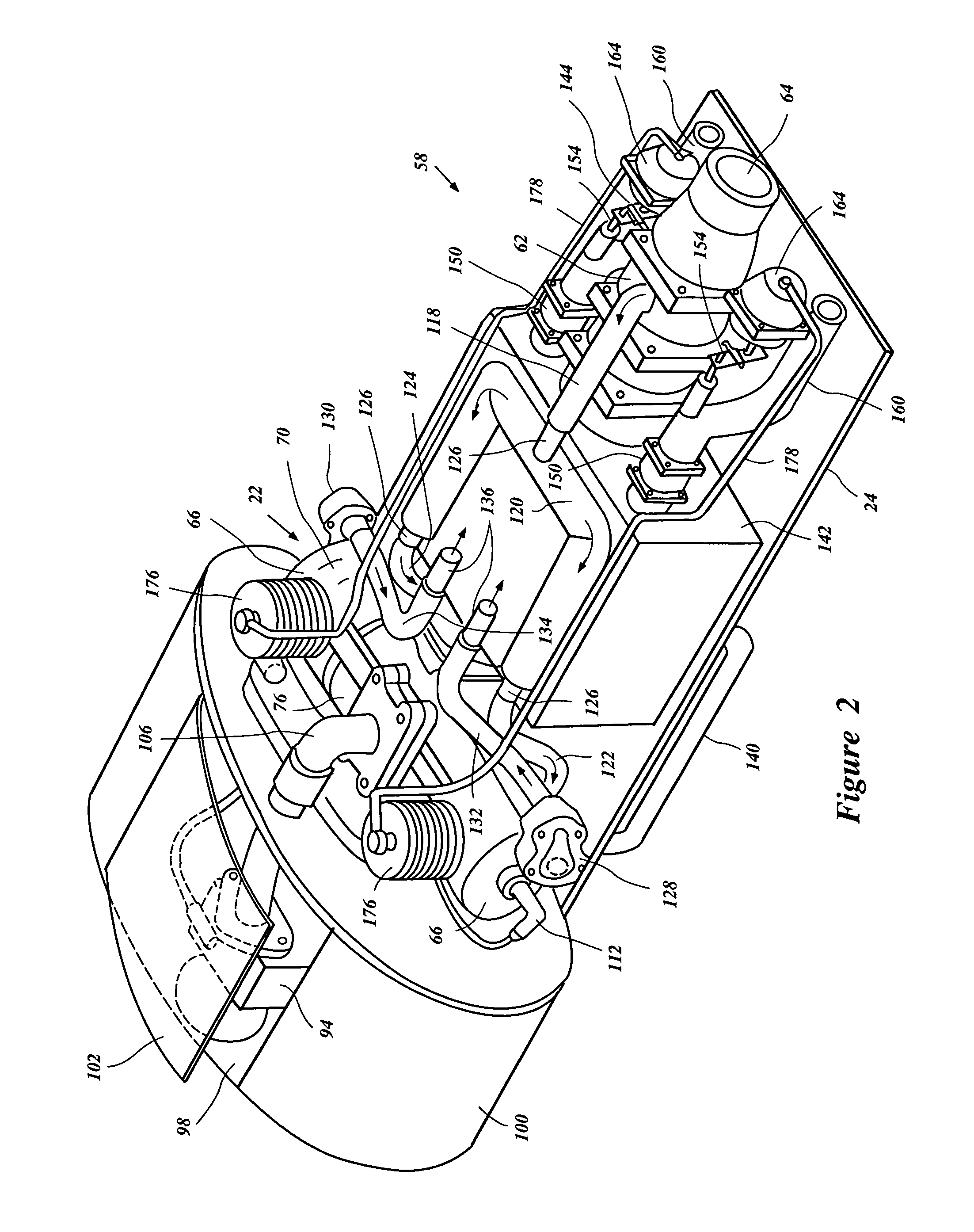 Water preclusion device for marine engine