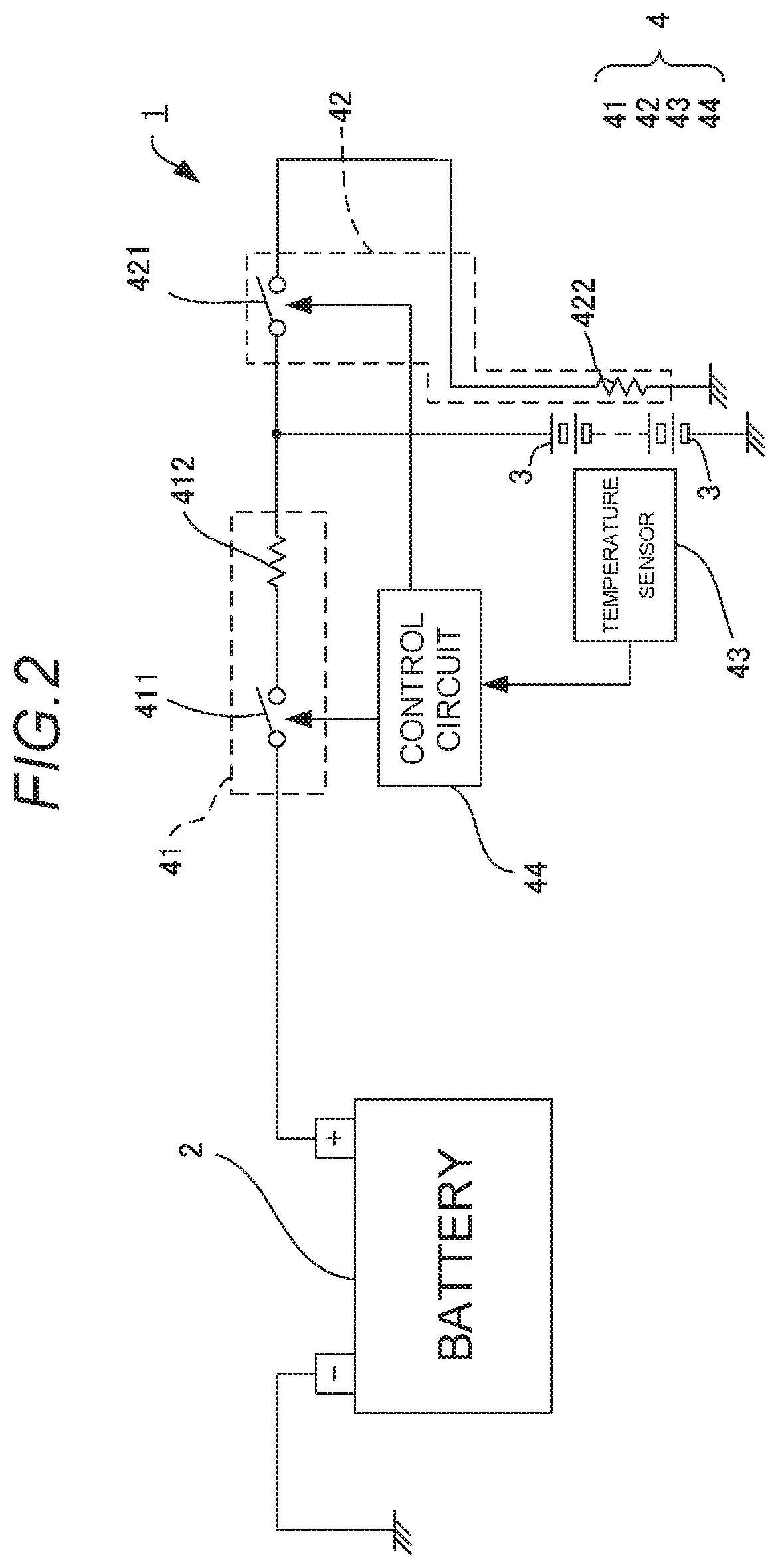 Charging and discharging control device