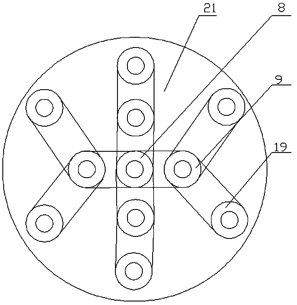 A waste cable material separation and recovery device