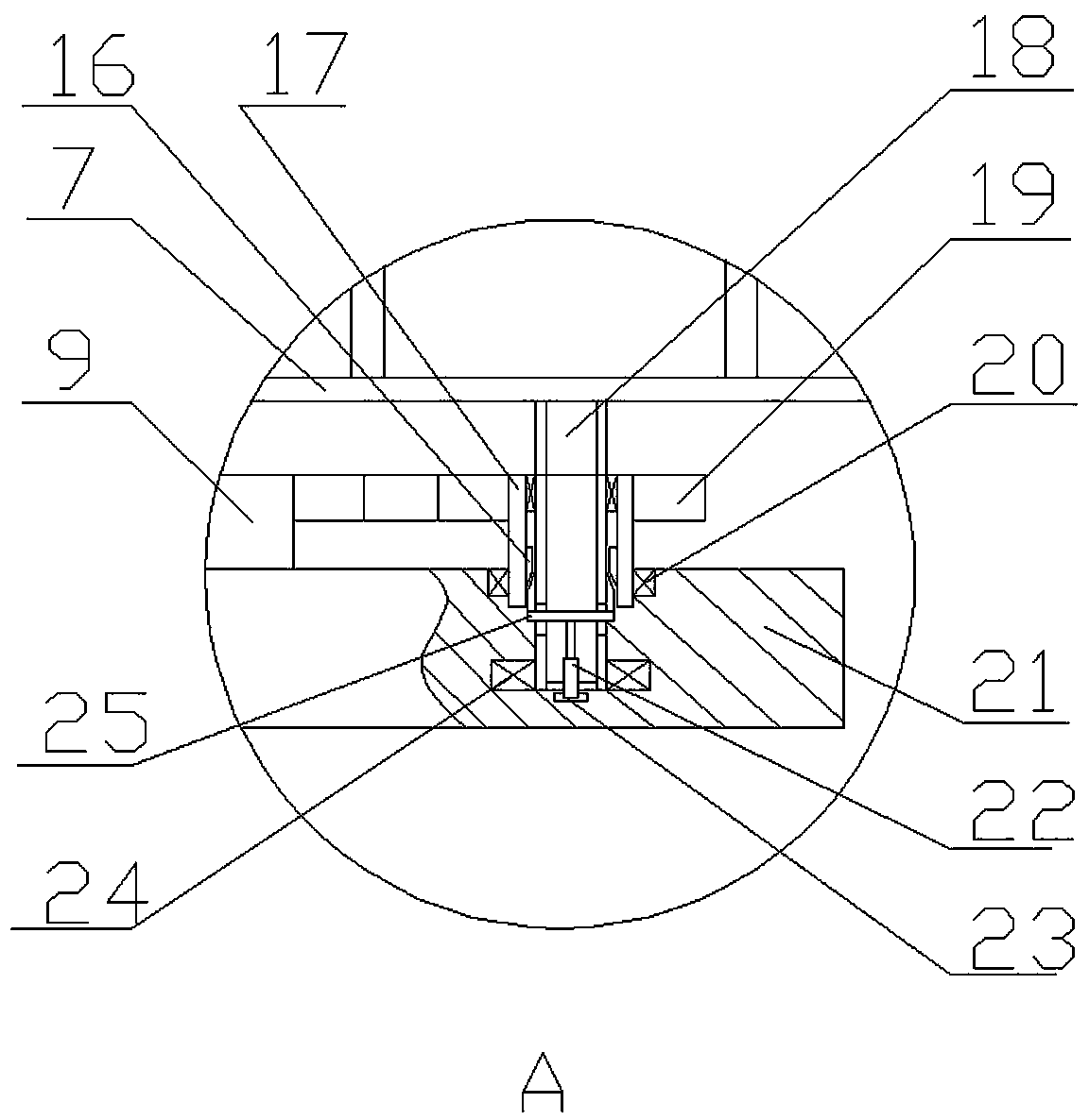 A waste cable material separation and recovery device