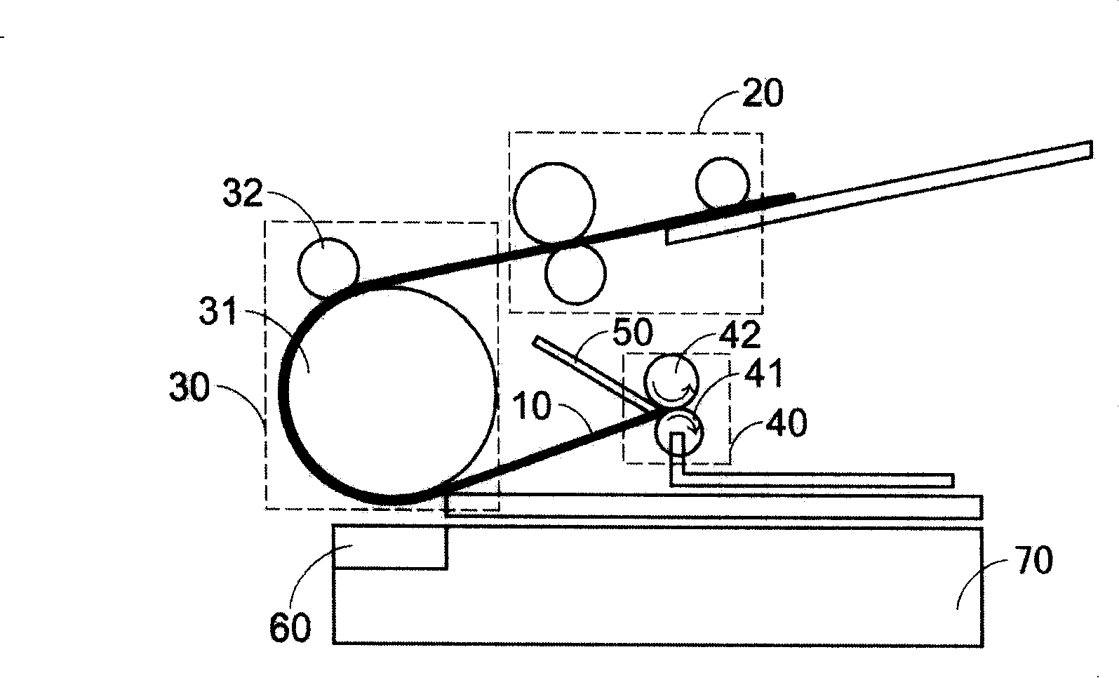 Double-side paper feeding device