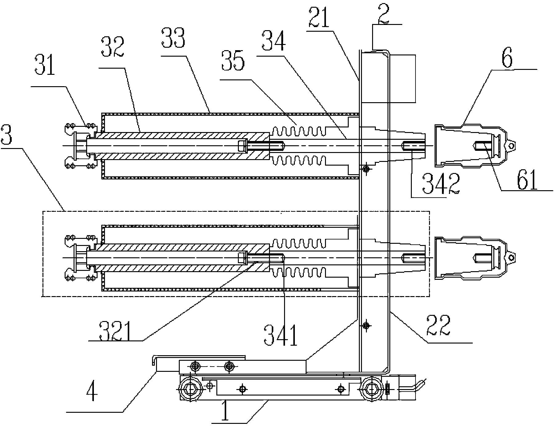 Nuclear phase device and electroscope used in cooperation with nuclear phase device