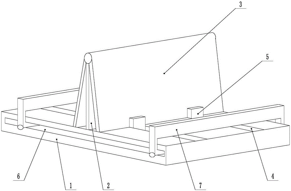 Laminated glass conveying rack applied under high temperature and high pressure conditions