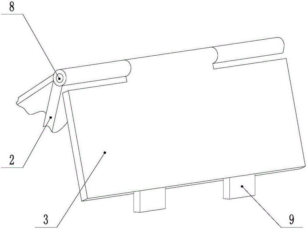 Laminated glass conveying rack applied under high temperature and high pressure conditions