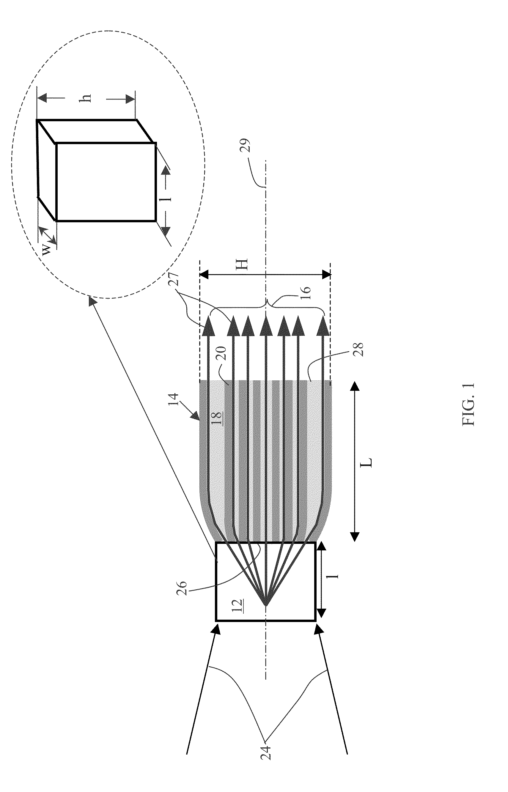 Integrated X-ray source having a multilayer total internal reflection optic device