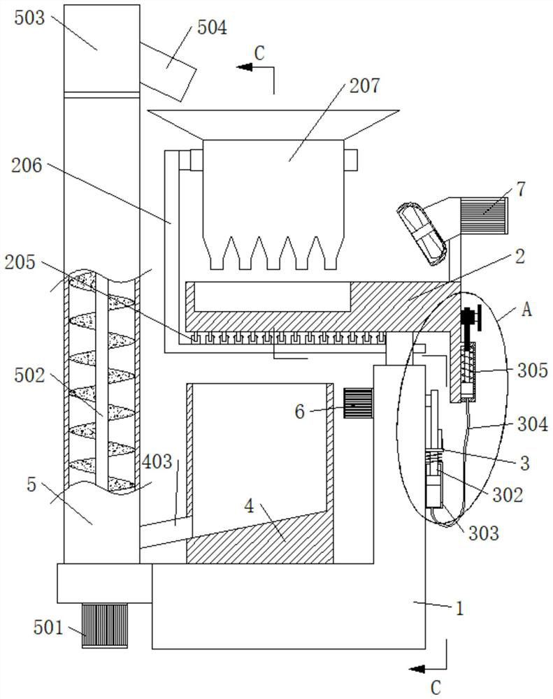 Circulating drying device for biomass energy material processing