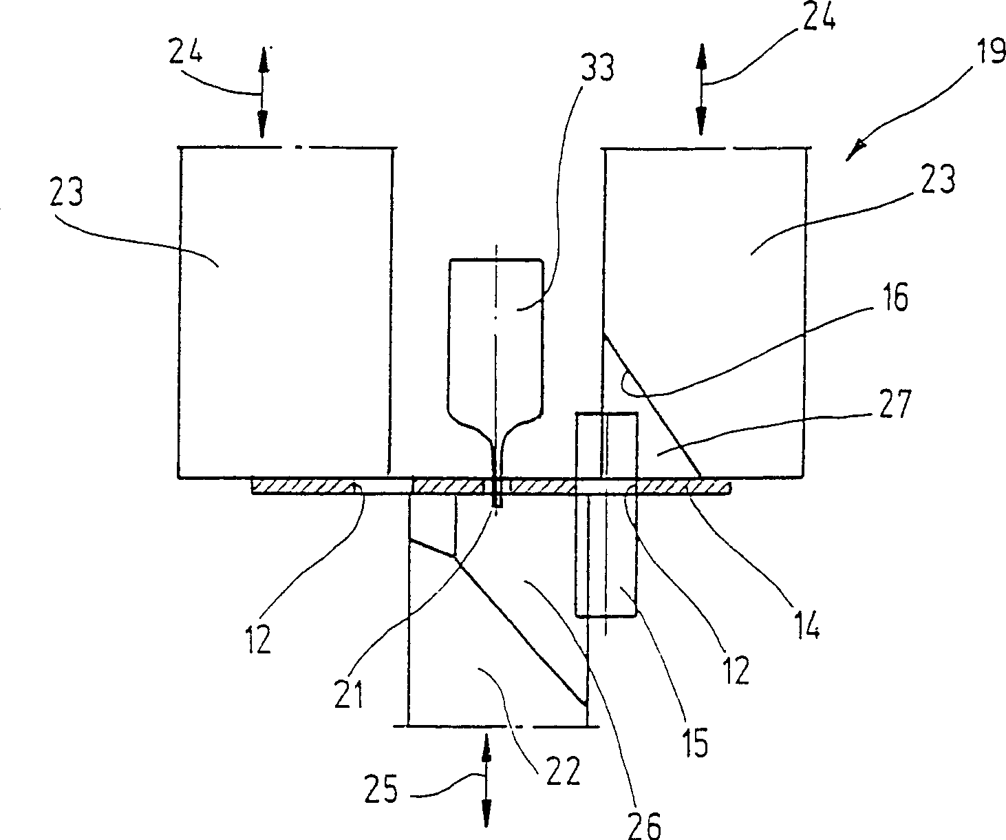 Method for production of a windscreen wiper arm with a U-profile cross-section and the corresponding device