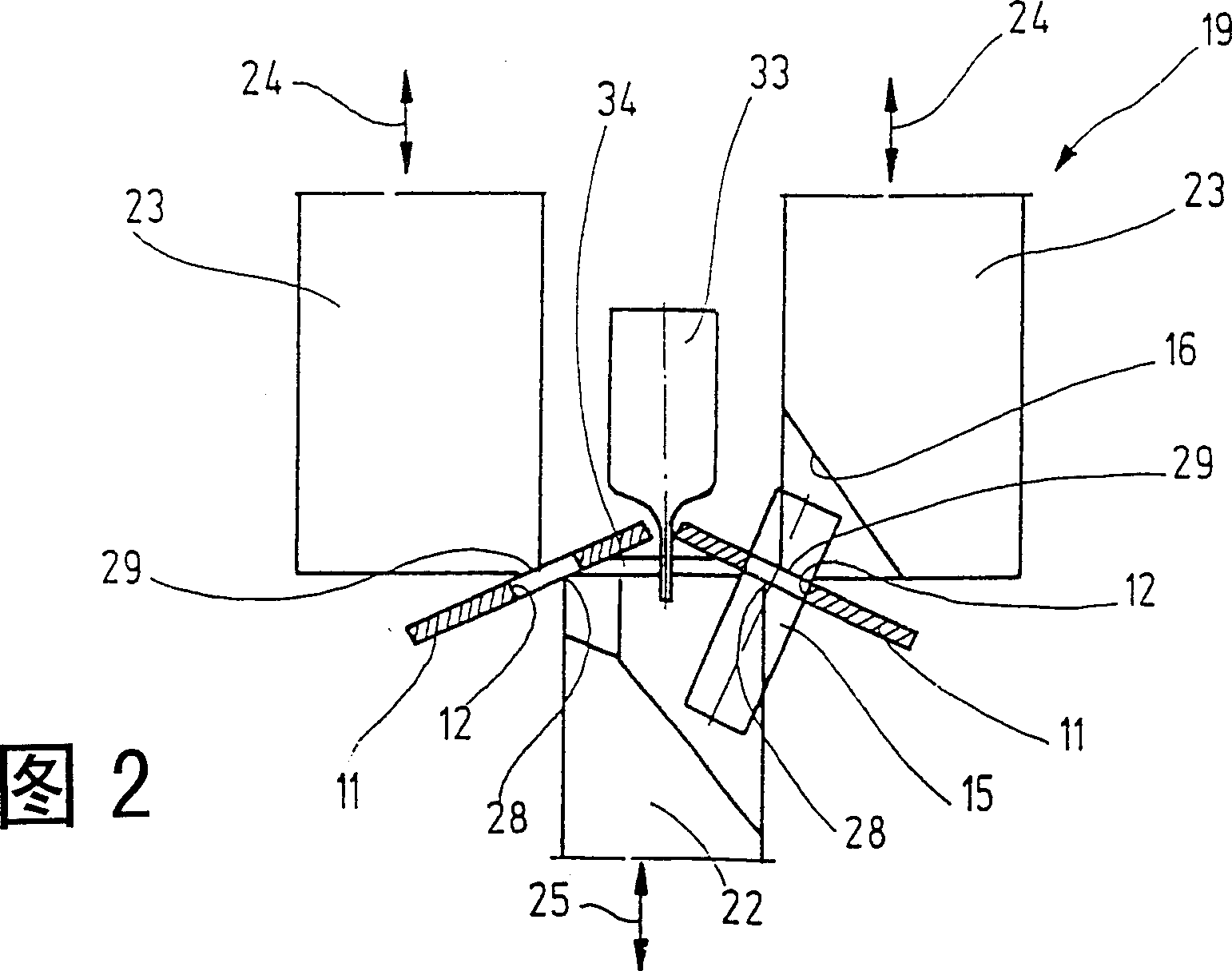 Method for production of a windscreen wiper arm with a U-profile cross-section and the corresponding device