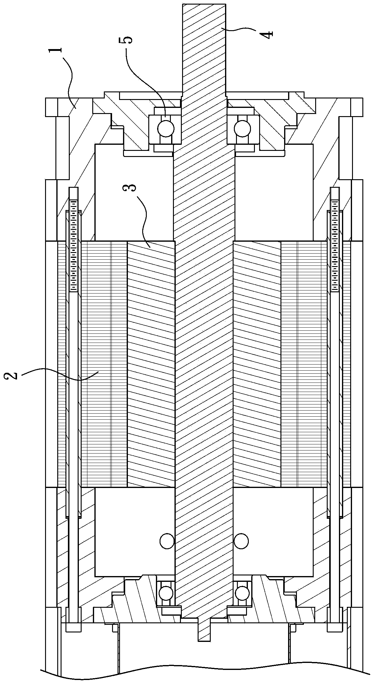 Motor spindle capable of dissipating heat