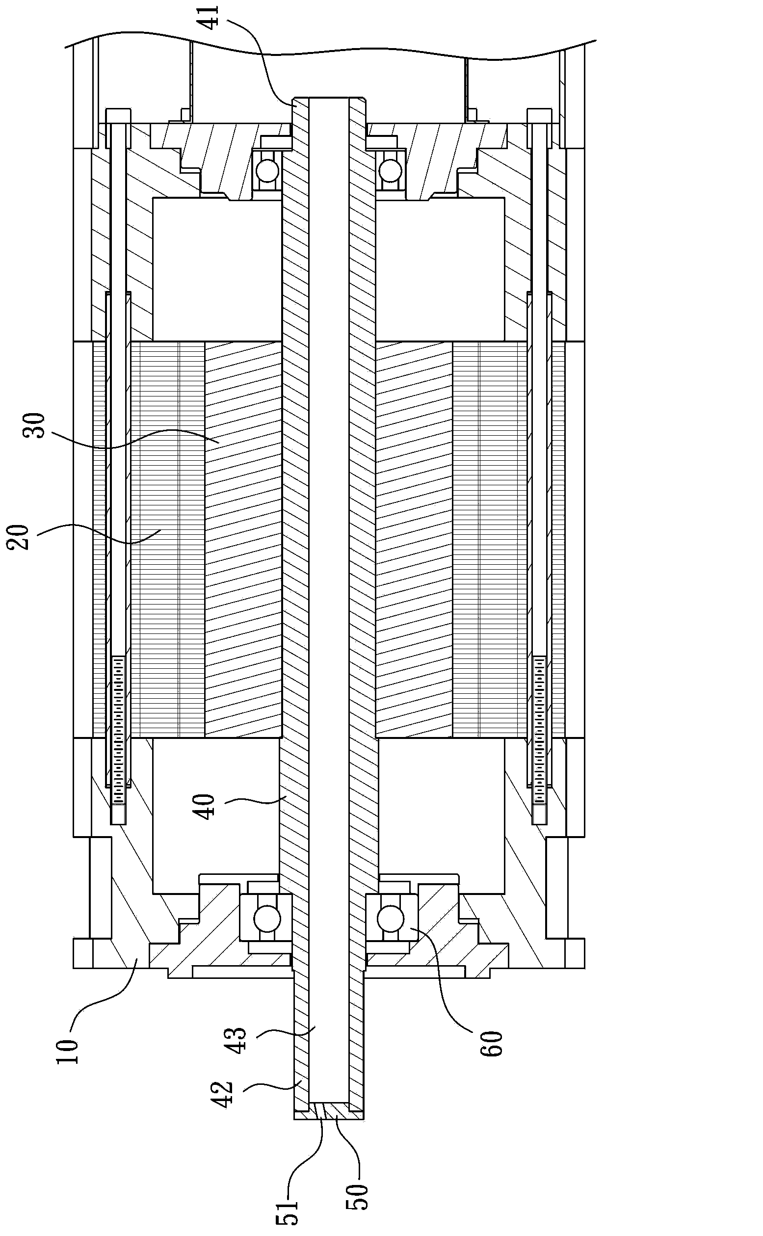 Motor spindle capable of dissipating heat