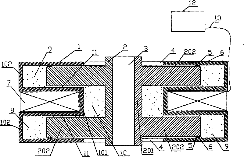 Two-dimensional magnetorheological damper