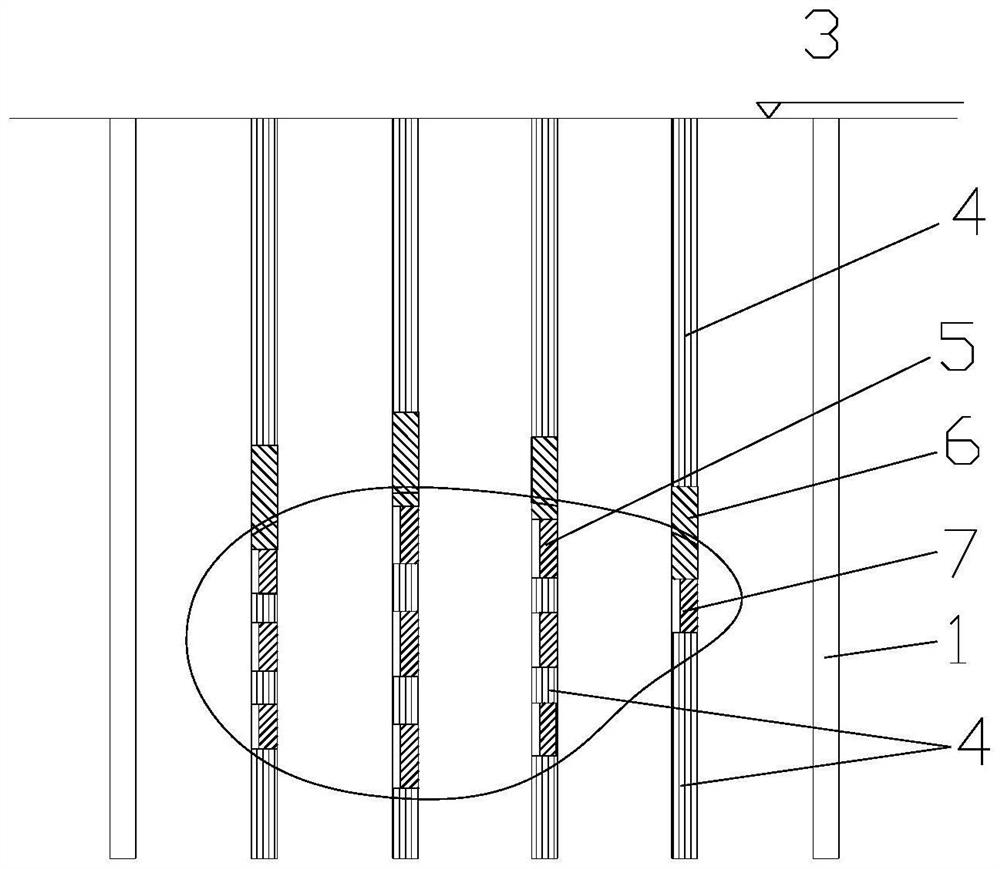 Deep hole blasting pretreatment construction method for high-strength spherical weathering body in shield section