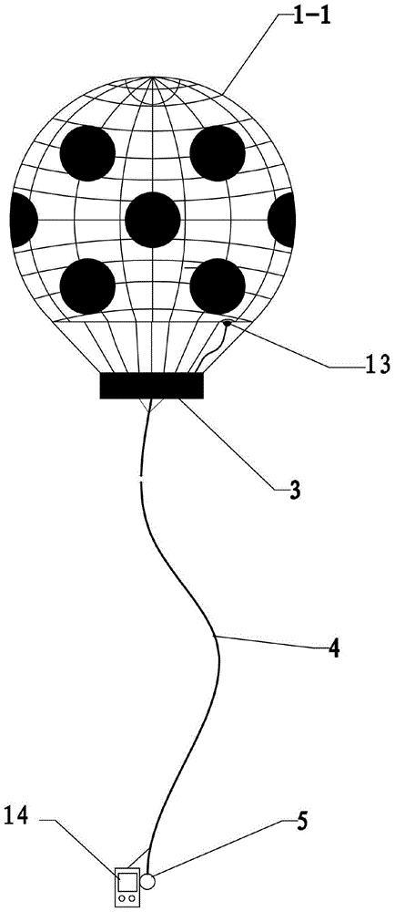 A new type of airborne ball that floats at an altitude of 500 meters to 1000 meters
