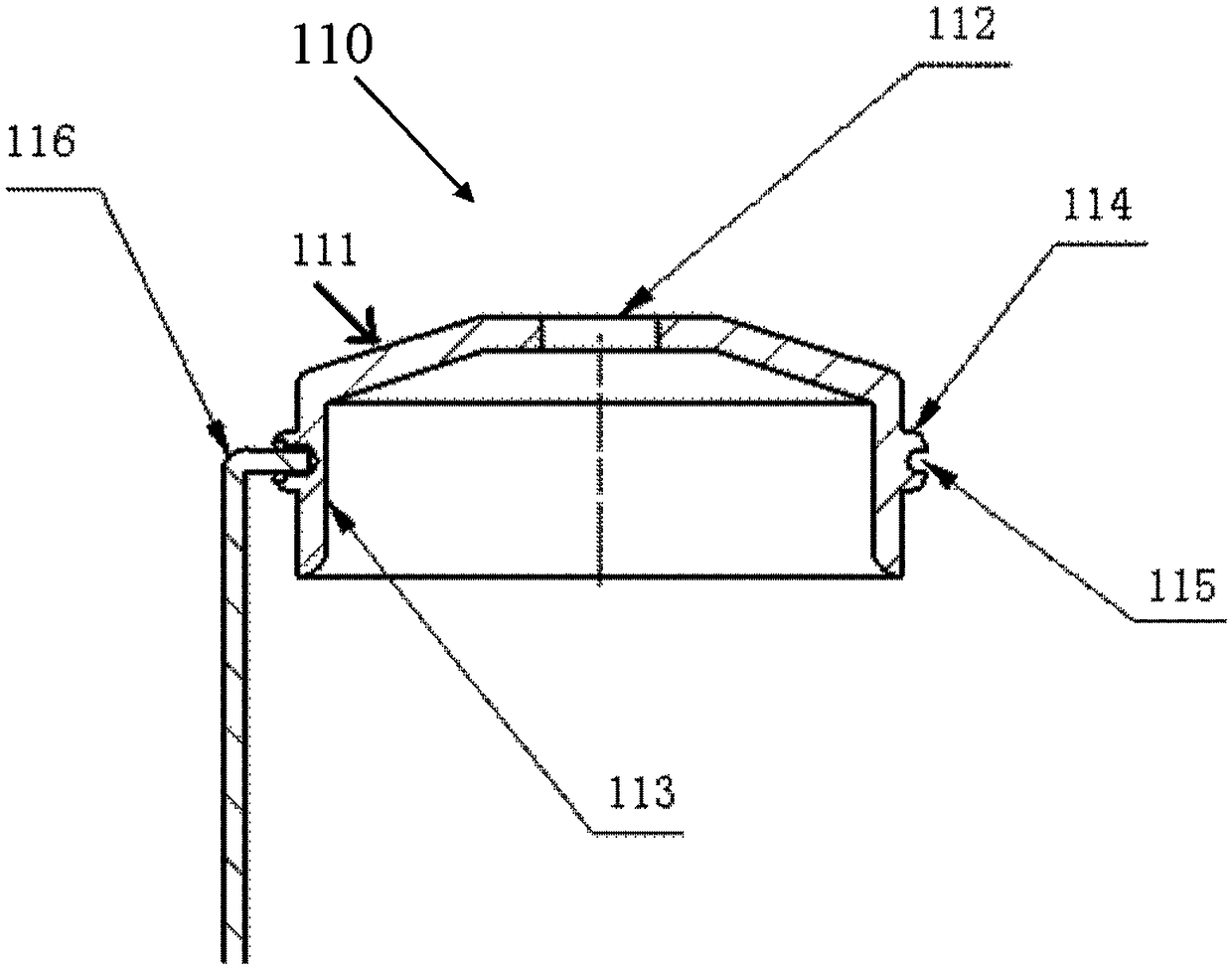 Lead-through multi-stage step-down collector