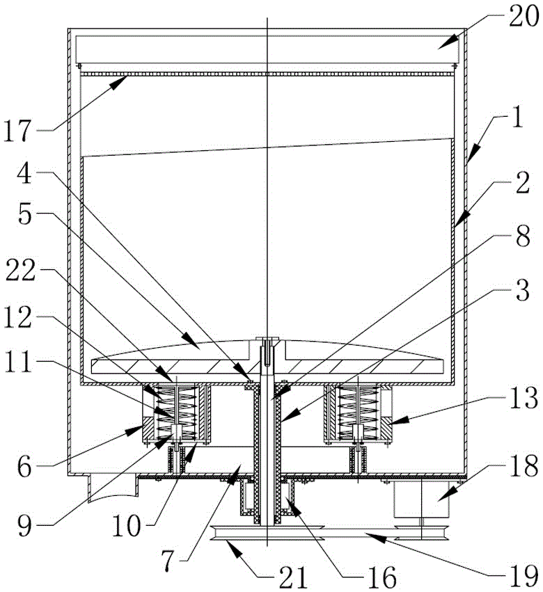 A washing machine with closed and isolated structure of inner and outer tubs