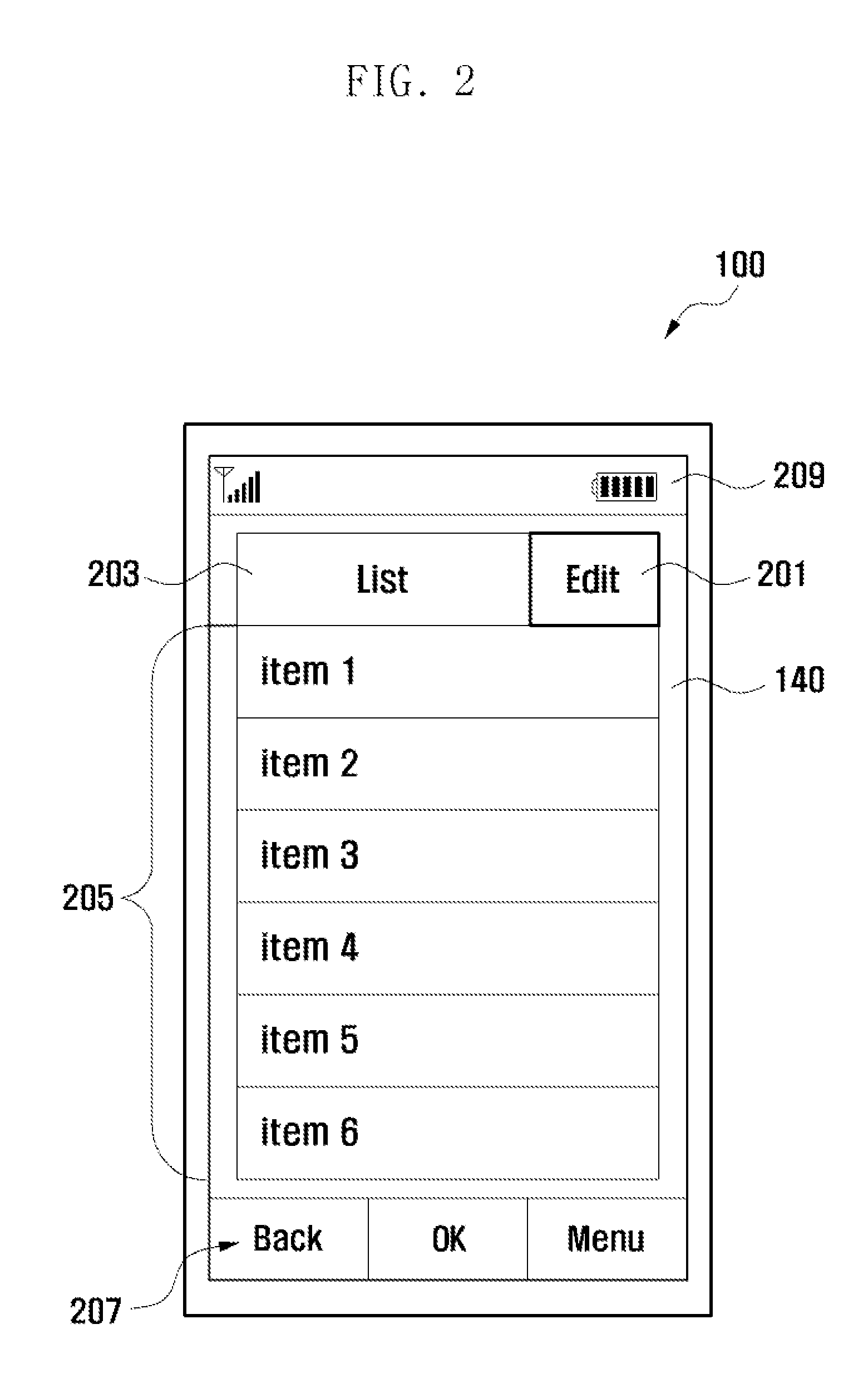 List-editing method and mobile device adapted thereto